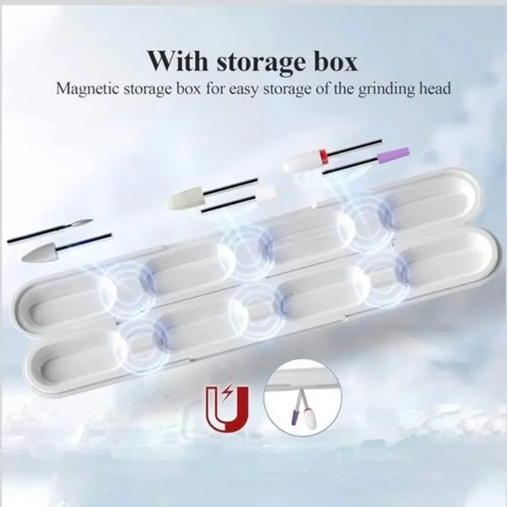 Electric Nail Drill, Portable Electric Nail Cordless Electric Nail File